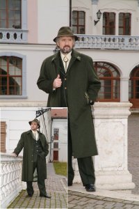 Levente II. men's long coat