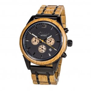 Chronograph Whisky Scotts Highland Wooden Watch