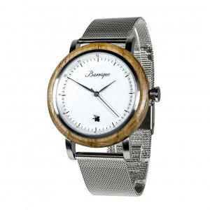 Grapevine Metallic wooden watch for men