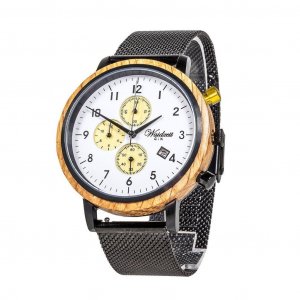 Gin Gold Metal Wooden Watch Box
