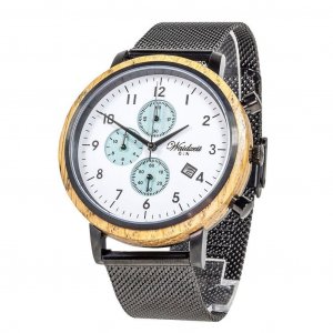 Gin Ice Metal Wooden Watch