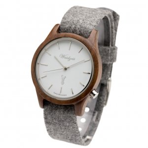 Alpin Matterhorn men's grey wooden watch