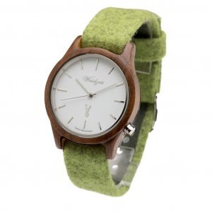 Alpin MATTERHORN Green wooden watch for men