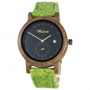 Maximilian Loden Green Wooden Watch