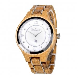 Barrique Wine Blanc Wooden Watch