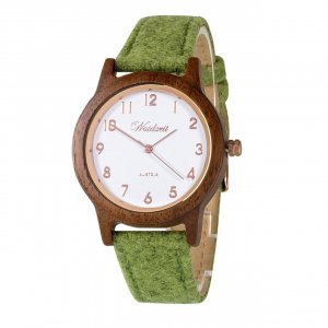 Sissy Green Wooden Watch
