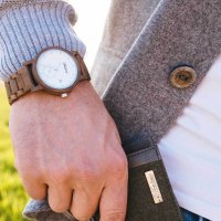 Maximilian White Wooden Watch