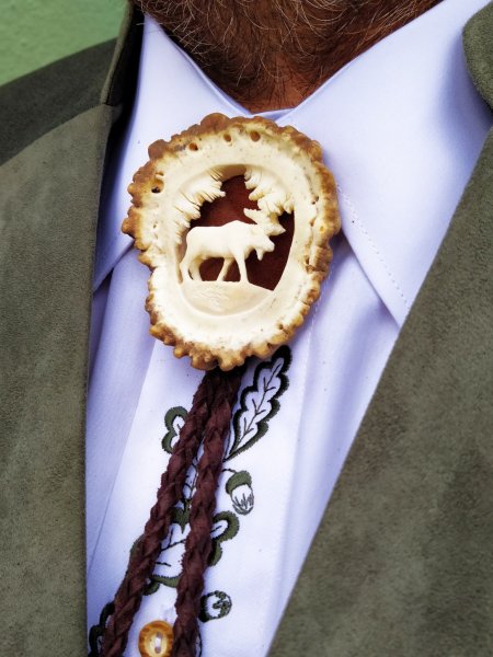 Hunting tie Bolo - LOS - handmade