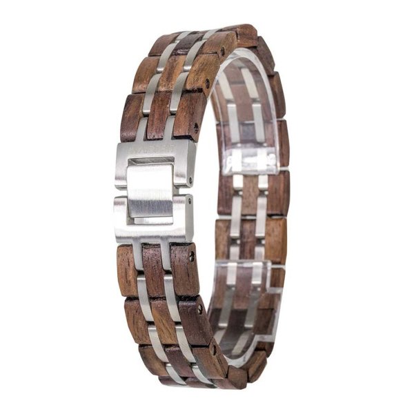 Wooden bracelet DUO Element Walnut