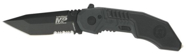 Smith and Wesson M&amp;P M.A.G.I.C. Assist Black w/40% Serrated Tanto