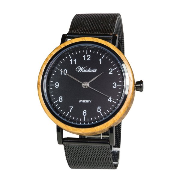 Whiskey "Mesh" Wooden Watch