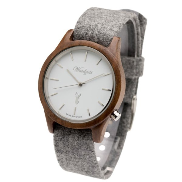 Alpin Matterhorn men's grey wooden watch