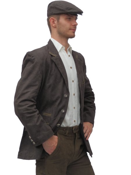 Leather jacket BROWN (44-58)